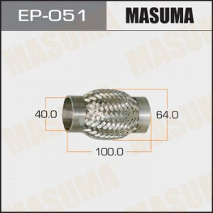 Гофра глушителя MASUMA 40x100