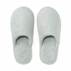 MUJI Washable Cotton Pile Slippers Closed-toe - домашние тапочки из махрового хлопка с закрытым носом