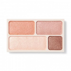 MUJI Eye Color 04-Color Palette – Лавандовая палетка теней для век (4 оттенка)