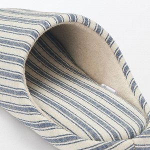 MUJI Cotton Linen Cushion Slippers - мягкие тапочки из хлопка и льна