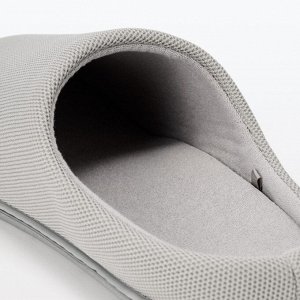 MUJI Recycled Polyester Comfortable Slippers - узкие мужские тапочки с анатомической стелькой