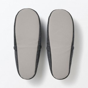 MUJI Portable Room Shoes Cotton Blend – складные комнатные тапочки из хлопкового трикотажа
