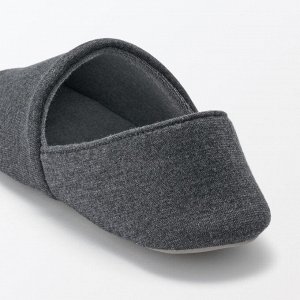 MUJI Portable Room Shoes Cotton Blend – складные комнатные тапочки из хлопкового трикотажа