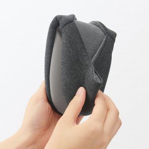 MUJI Portable Room Shoes Cotton Blend – складные комнатные тапочки из хлопкового трикотажа