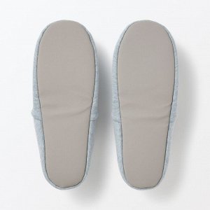 MUJI Portable Room Shoes Cotton Blend – складные комнатные тапочки из хлопкового трикотажа