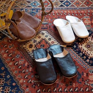 MUJI IDÉE Babouche - кожаные тапочки-бабуши