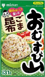 Натуральная приправа к рису с кунжутом и водорослями вакамэ Mizkan Rice Ball Mountain Sesame Kelp