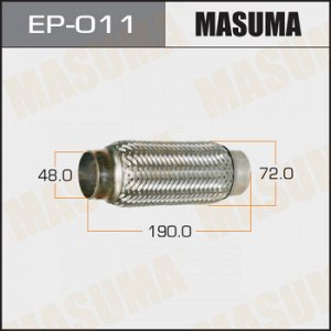 Гофра глушителя MASUMA 48x190