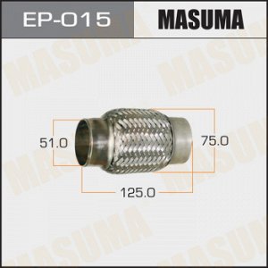 Гофра глушителя MASUMA 51x125