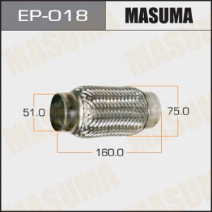 Гофра глушителя MASUMA 51x160