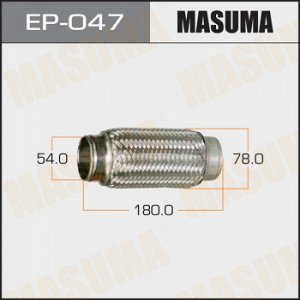 Гофра глушителя MASUMA 54x180