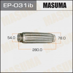 Гофра глушителя MASUMA 54x280 усиленная