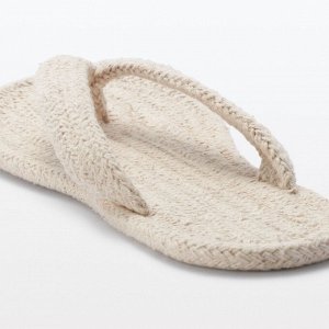 MUJI Room Sandals with Thong Strap - домашние сандалии с перемычкой