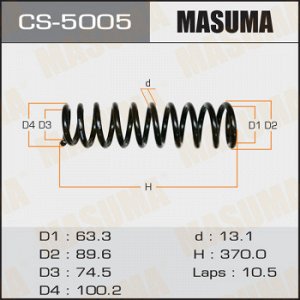 Пружина подвески MASUMA front ACCORD/ CF3, CF4, CF5
