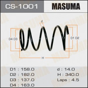 Пружина подвески MASUMA front CAMRY/VISTA /SV32