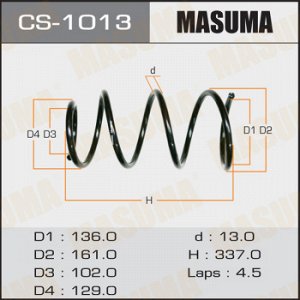 Пружина подвески MASUMA front COROLLA SPACIO/ ZZE124