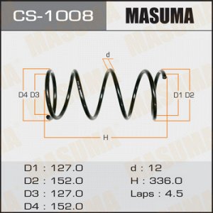 Пружина подвески MASUMA front COROLLA/ AE109, AE110, AE111