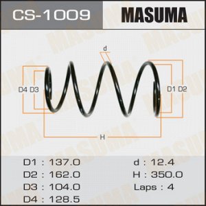 Пружина подвески MASUMA front COROLLA/FIELDER/ ZZE122