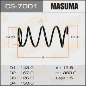 Пружина подвески MASUMA front FORESTER/ SF5