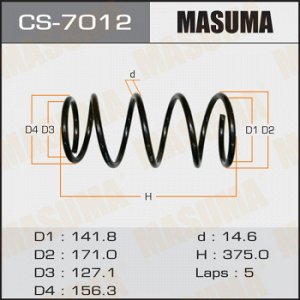 Пружина подвески MASUMA front FORESTER/ SG9