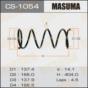 Пружина подвески MASUMA front IPSUM/ ACM26W