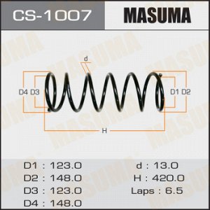 Пружина подвески MASUMA front IPSUM/ CXM10/SXM15
