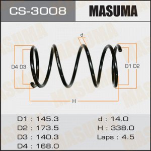Пружина подвески MASUMA front LANCER/ CS2A, CS5A, CS6A, CS9A, CS5AR, CS5Z