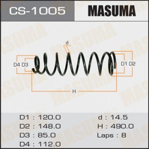 Пружина подвески MASUMA front LAND CRUISER/ HDJ81, HZJ81, FZJ80