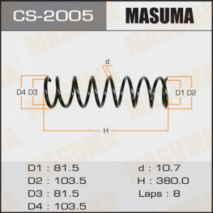 Пружина подвески MASUMA front MARCH/ K11