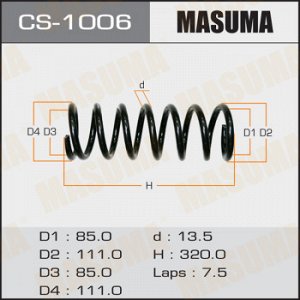 Пружина подвески MASUMA front MARKII/CHASER/ JZX100
