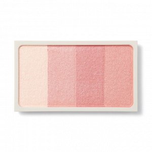 MUJI Cheek Color Coral Orange – компактные румяна с градиентом, кораллово-оранжевые
