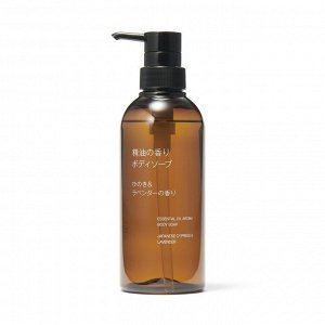 MUJI Essential Oil Body Soap (Japanese Cypress & Lavender) – гель для душа с ароматом японского кипариса и лаванды, 400 мл
