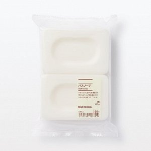 MUJI Bath Soap – мыло для тела без запаха и красителей, 130 г / 2 штуки