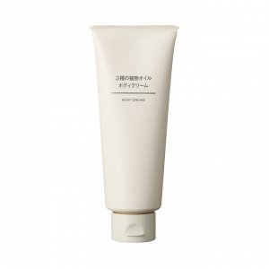 MUJI Body Cream with 3 Plant Oils – увлажняющий крем для тела с тремя растительными маслами, 150 г