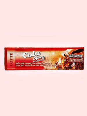Резинка жевательная Cola Spicy "Пряная кола" Thai Lotte 13,5 гр  из Таиланда