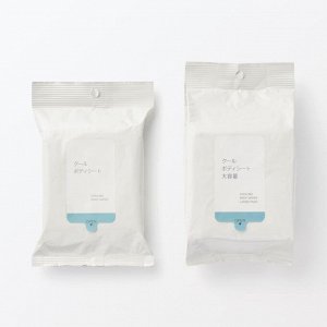 MUJI Cool Body Sheet (Large Pack) – охлаждающие салфетки для тела, 30 штук