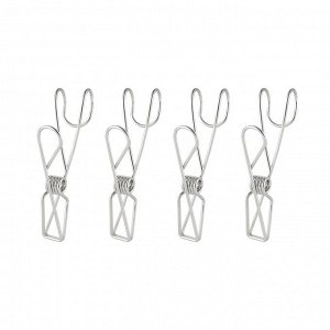 MUJI Hanging Wire Clips - подвесные проволочные зажимы из нержавеющей стали, 4 шт.