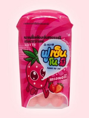 Резинка жевательная драже Fusen No Mi Strawberry "Клубника", Thai Lotte, 15 гр из Таиланда