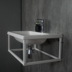 Тумба с раковиной Loft600, 600x250x395 мм, цвет белый