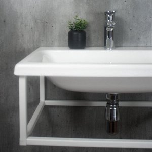 Тумба с раковиной Loft600, 600x250x395 мм, цвет белый