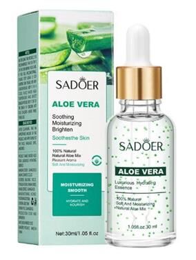 Sadoer Aloe Vera сыворотка для лица 30 мл питание, увлажнение для всех типов кожи экстракт алоэ вера