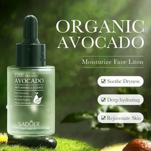 Sadoer The Organic Avocado сыворотка для лица 30 мл питание, увлажнение для сухой кожи