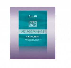 OLLIN BLOND PERFORMANCE Aroma Mint Осветляющий порошок с ароматом мяты 30г