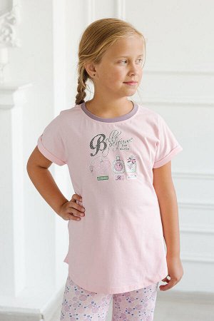 Пижама детская из кулирки Барби розовый