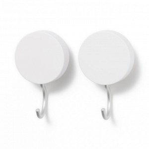 MUJI Powerful Suction Cup Hook - алюминиевый крючок на сильной присоске, набор 2шт.