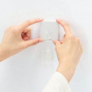MUJI Repositionable Adhesive Strip Hook - клеящийся крючок на липкой основе, набор 2 шт.