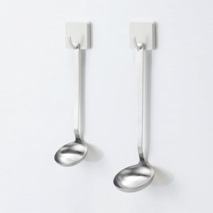 MUJI Repositionable Adhesive Strip Hook - клеящийся крючок на липкой основе, набор 2 шт.