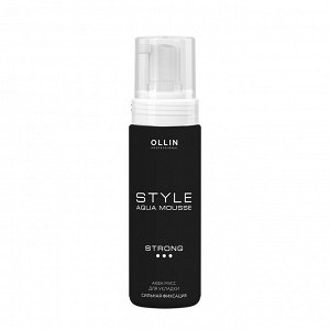 OLLIN STYLE Аква мусс для укладки сильной фиксации 150мл/ Aqua Mousse Strong