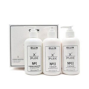 OLLIN X-PLEX НАБОР (№1 X-Bond Booster Активатор связей 250мл; №2 X-Sealer Усилитель связей 2х250мл)