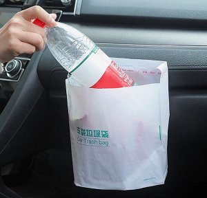 Самоклеящиеся пакеты для мусора (20 шт) в авто, на стол, в ванную